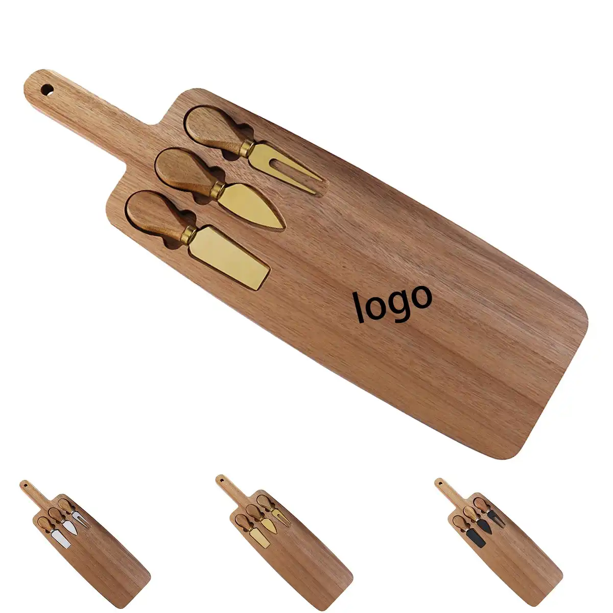 Premium Wood Cheese Board Set product detail view
