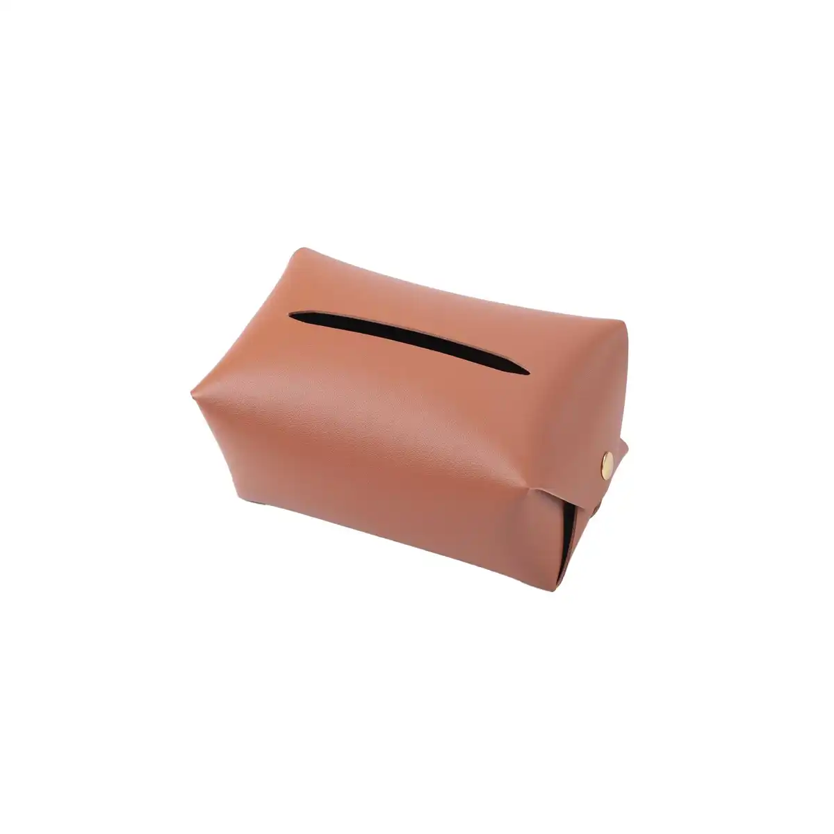 Elegant PU Leather Tissue Box Holder product with accessories