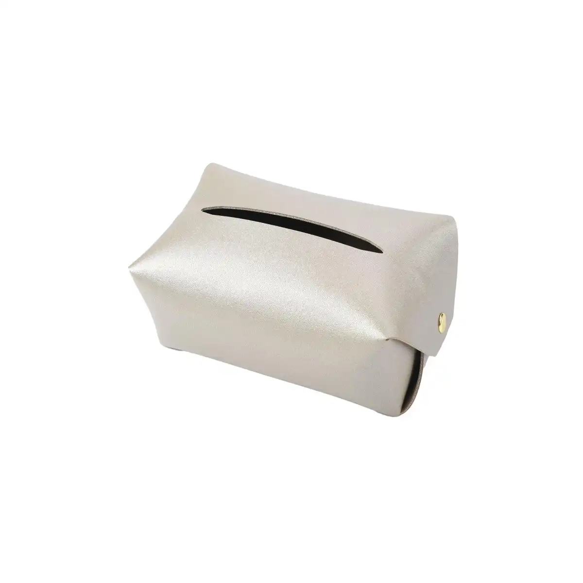 Elegant PU Leather Tissue Box Holder product in use