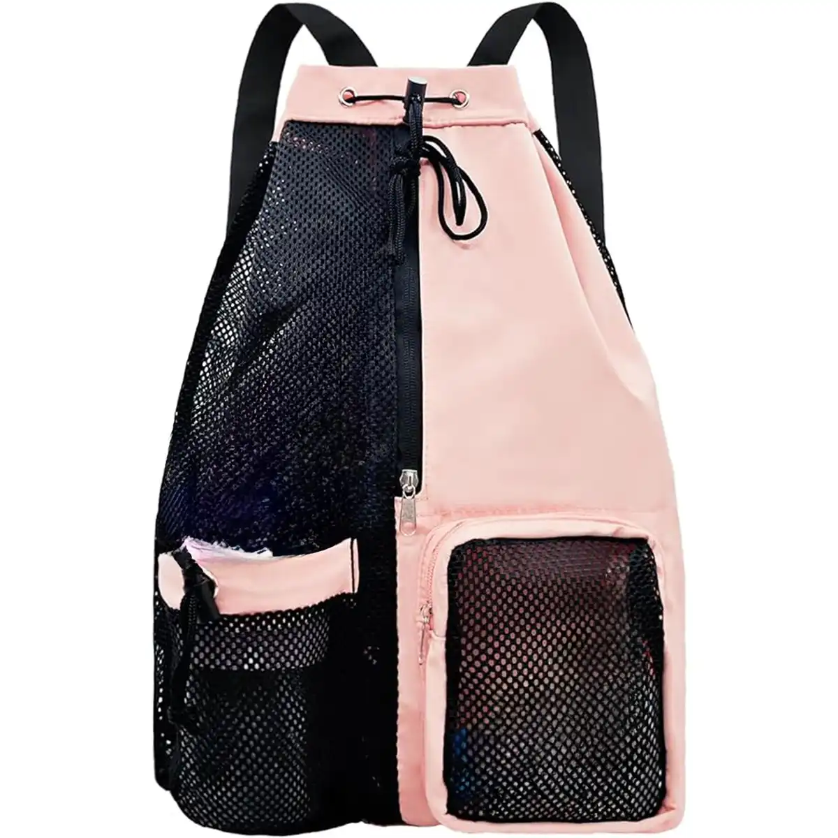 Breathable Mesh Swim Backpack product with accessories