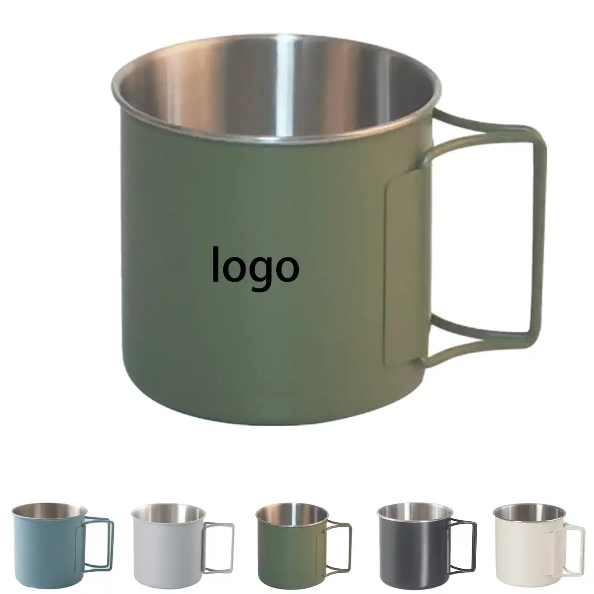 Collapsible Stainless Steel Travel Cup product detail view