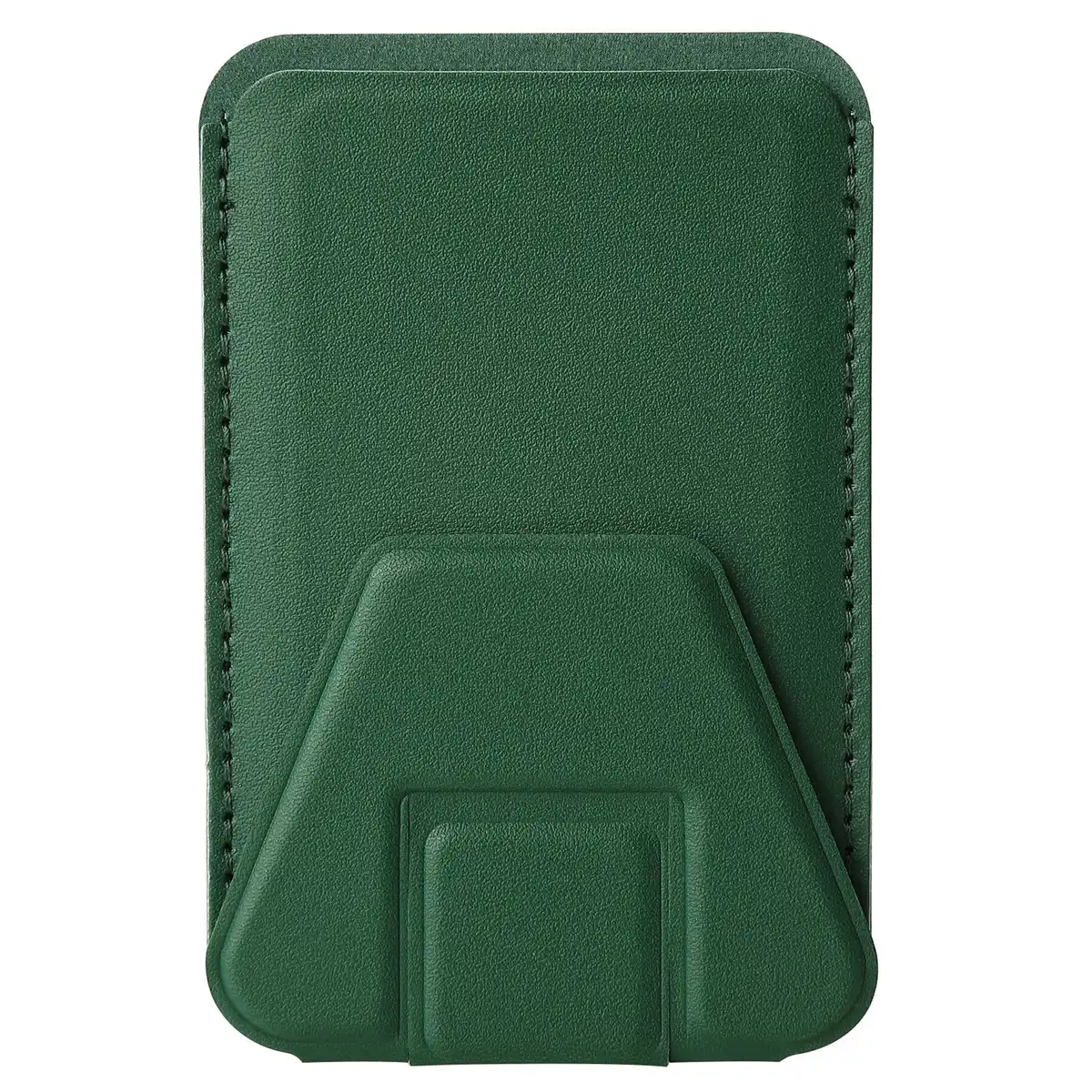 Slim Leather Phone Wallet Stand custom logo imprint view