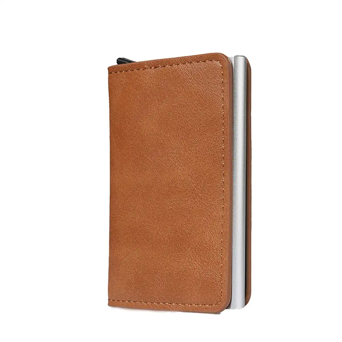 RFID Blocking Leather Card Holder product close-up