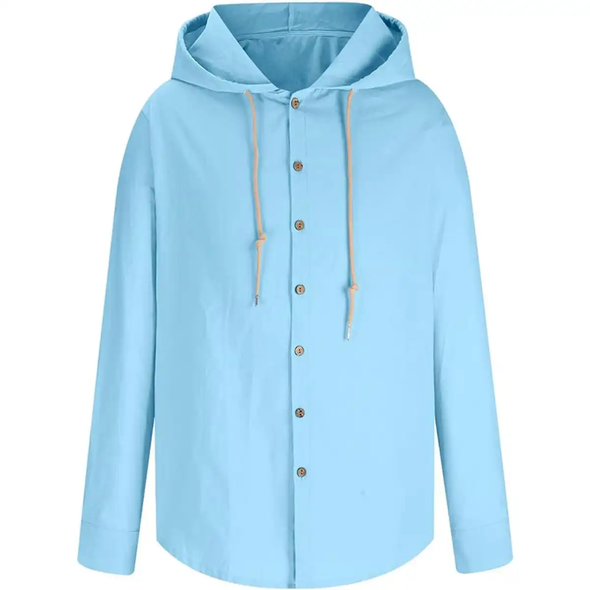 Cozy Cotton Linen Hooded Tee additional product view