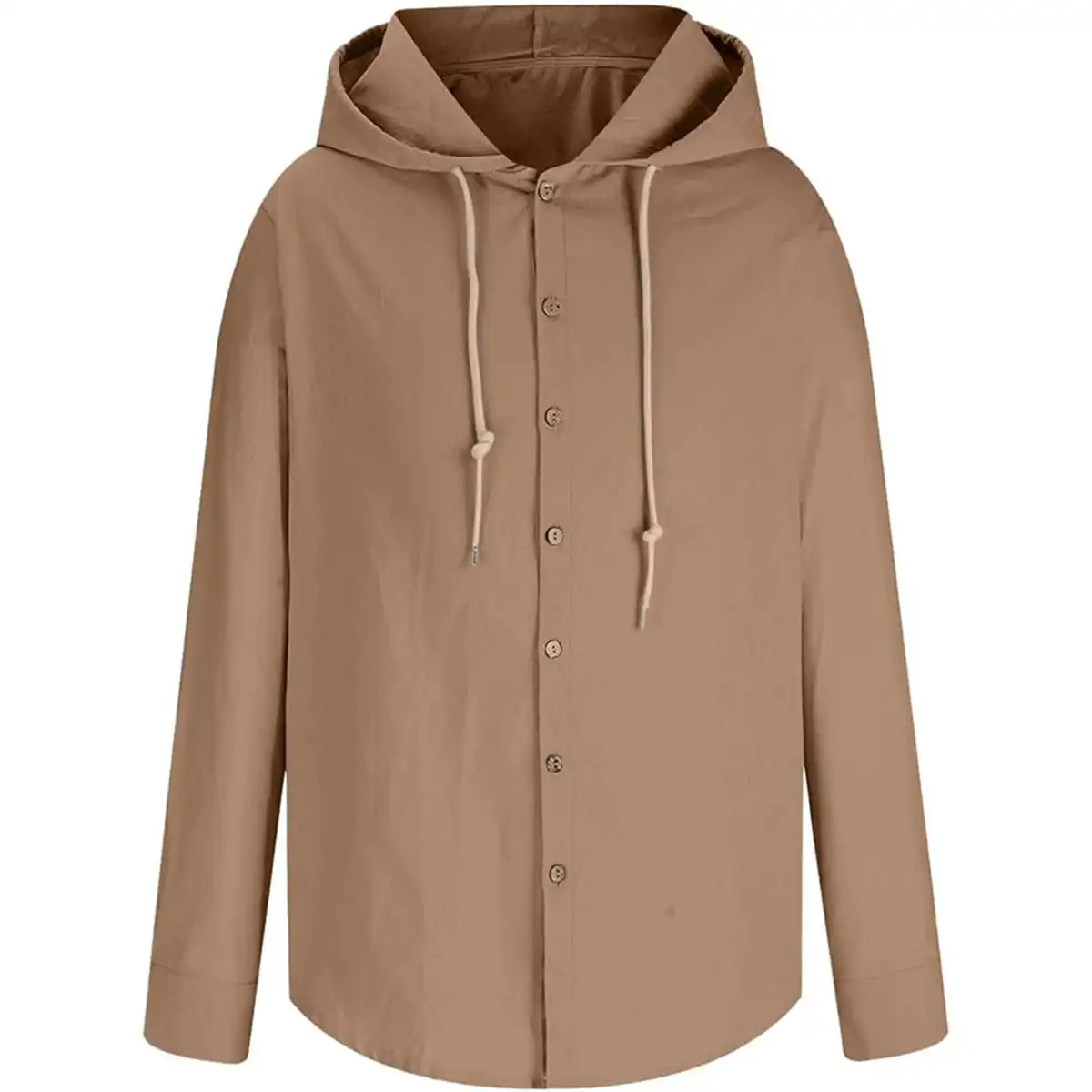Cozy Cotton Linen Hooded Tee product with accessories