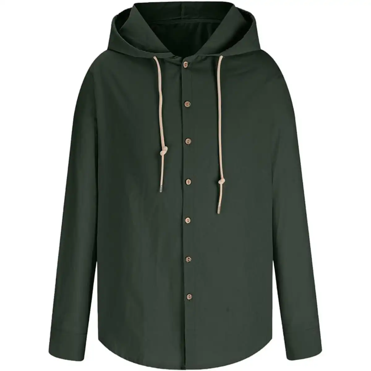 Cozy Cotton Linen Hooded Tee product in use