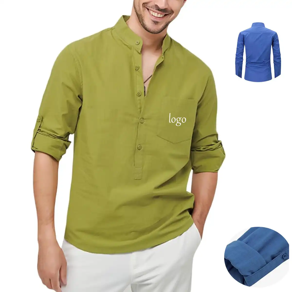 Classic Cotton Henley Shirt