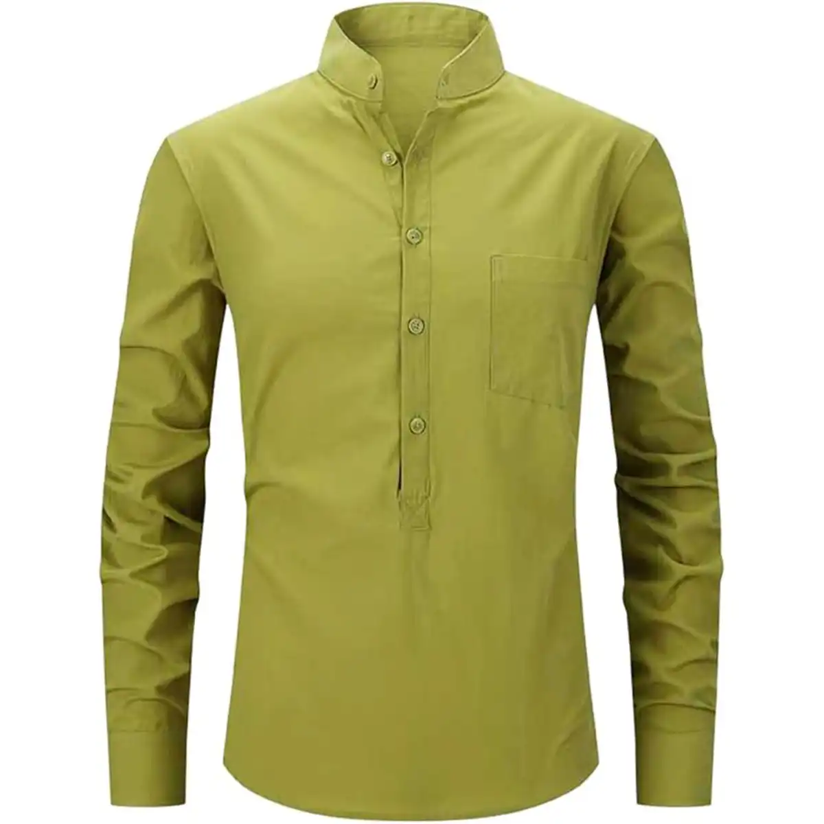 Classic Cotton Henley Shirt product image 9