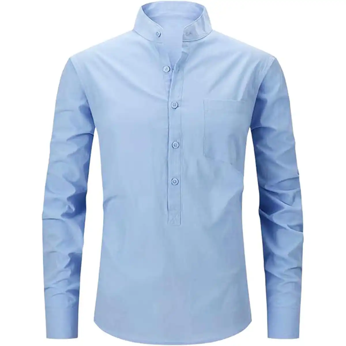 Classic Cotton Henley Shirt product image 10