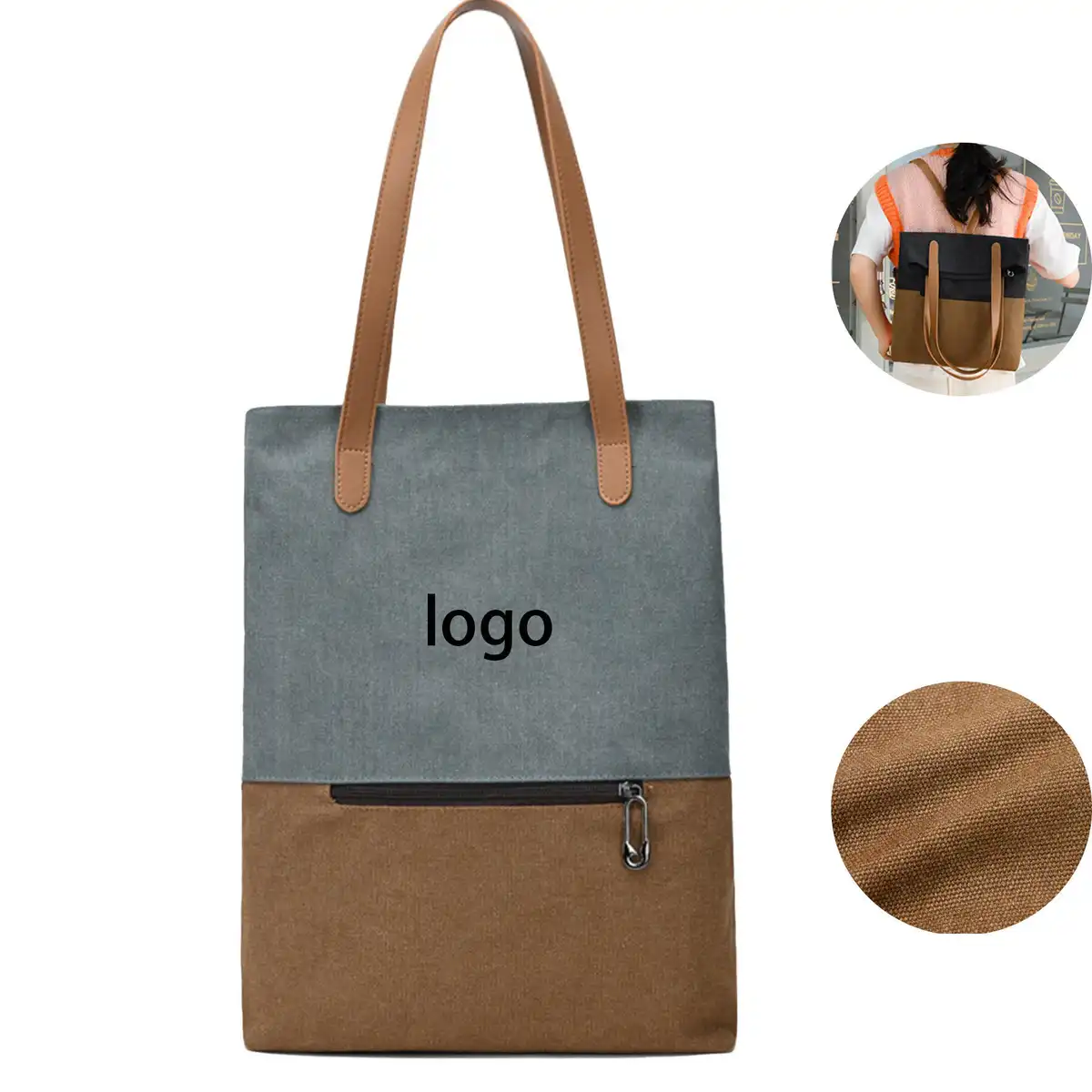 Versatile Canvas Backpack Tote
