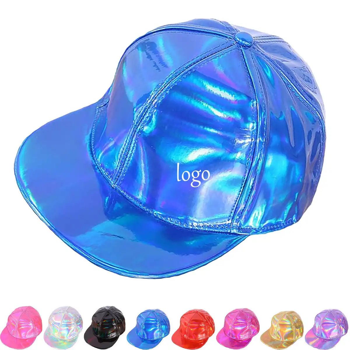 Reflective Laser Leather Cap product detail view