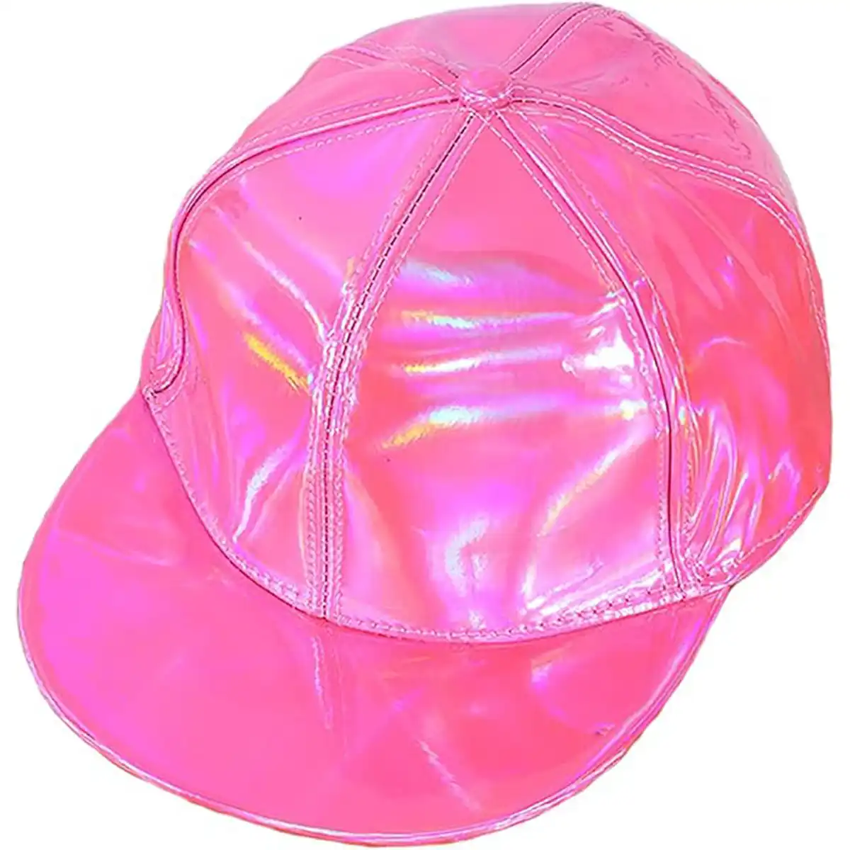 Reflective Laser Leather Cap product with accessories