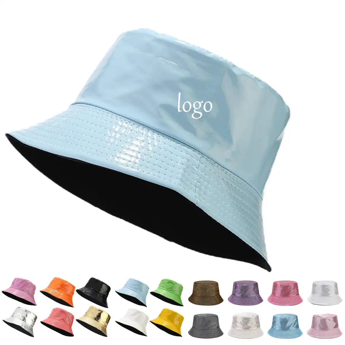 Durable PU Leather Sun Hat product detail view