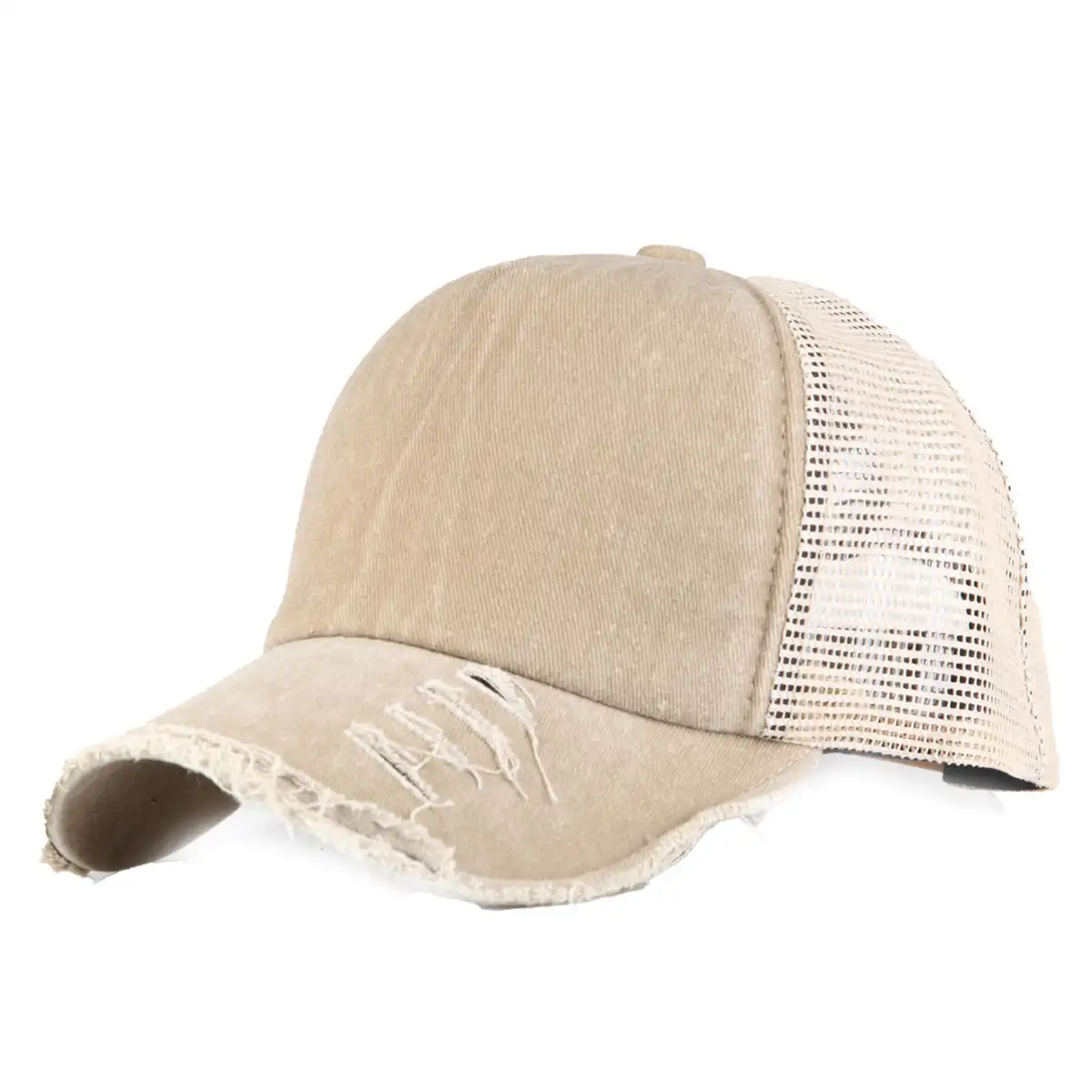Distressed Mesh Back Baseball Cap alternate product angle