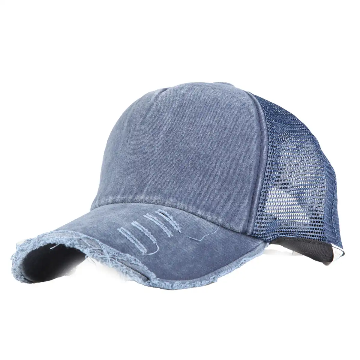 Distressed Mesh Back Baseball Cap product close-up