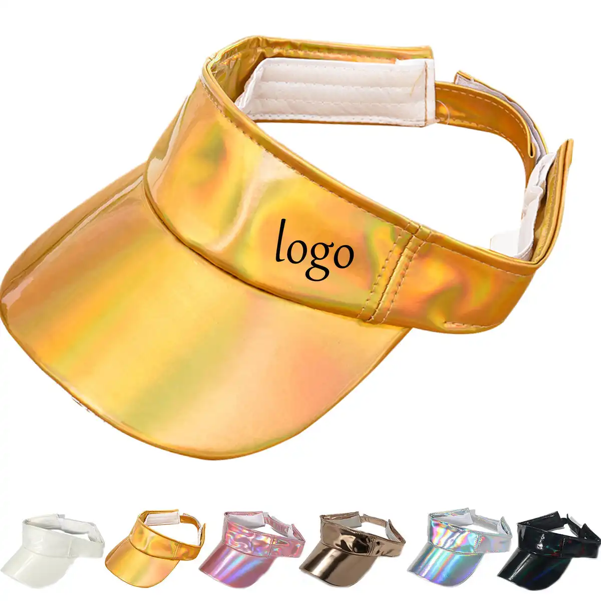 Premium PU Leather Reflective Sun Hat product detail view