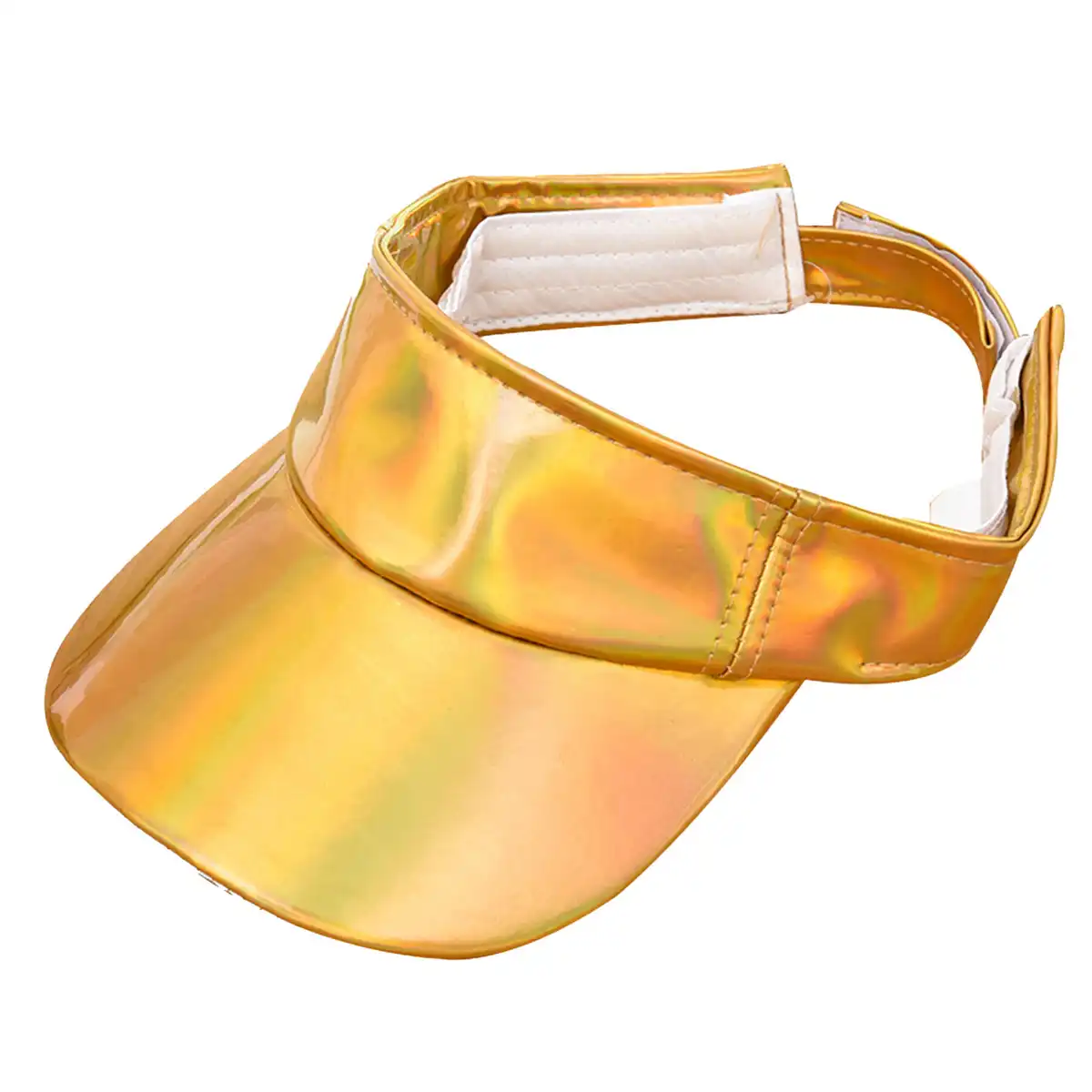 Premium PU Leather Reflective Sun Hat product close-up