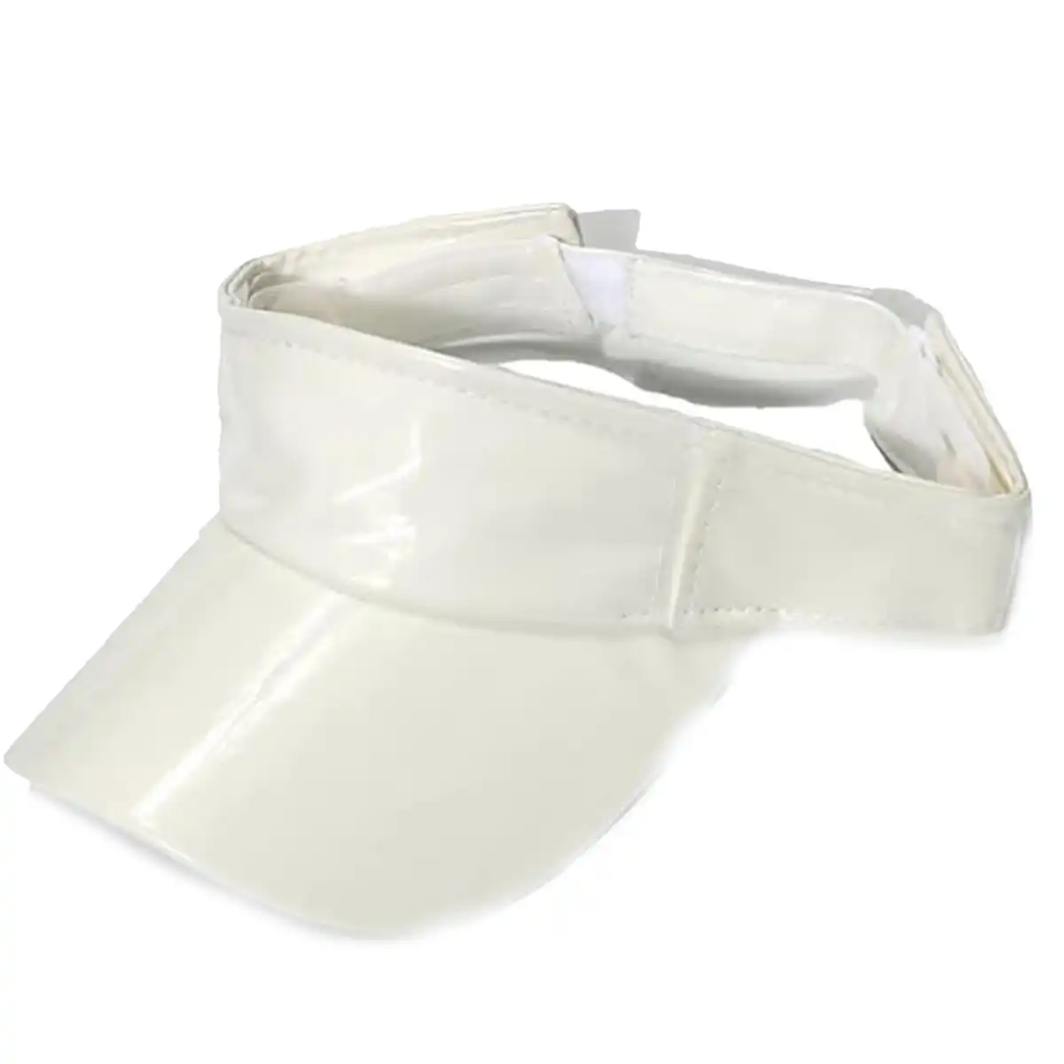Premium PU Leather Reflective Sun Hat custom logo imprint view