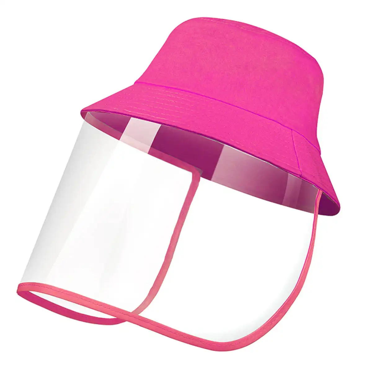 Protective Face Shield Bucket Hat product with accessories