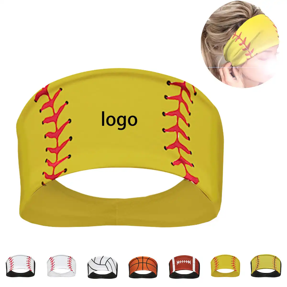 Elastic Cotton Sweatband for Running