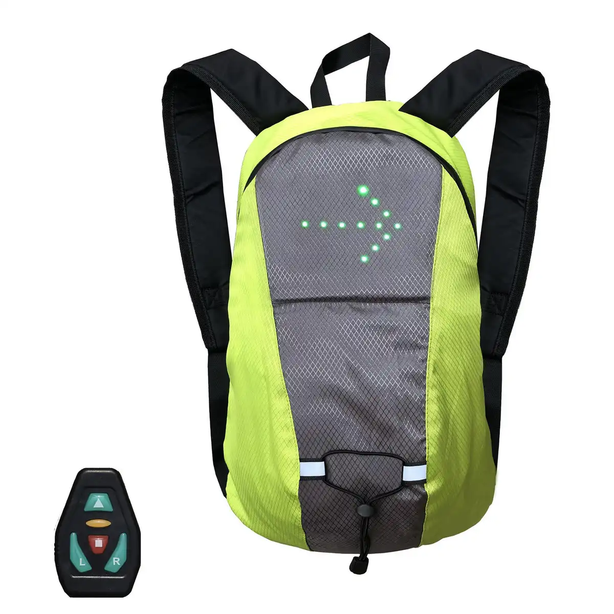 LED Signal Backpack for Commuters product close-up