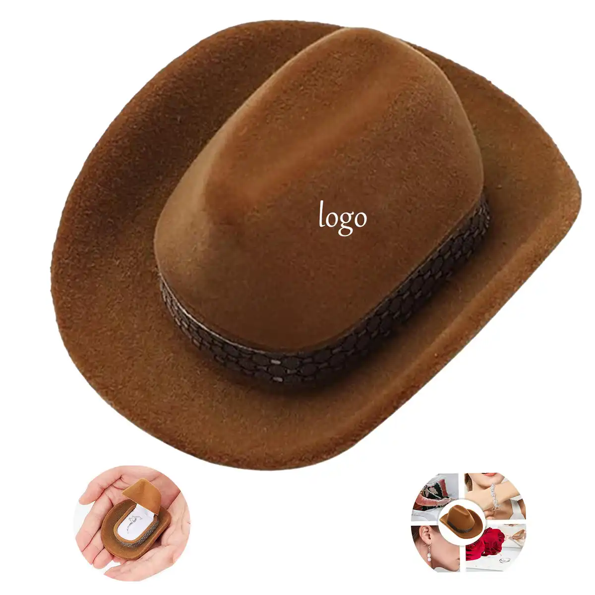 Western Charm Jewelry Storage Hat
