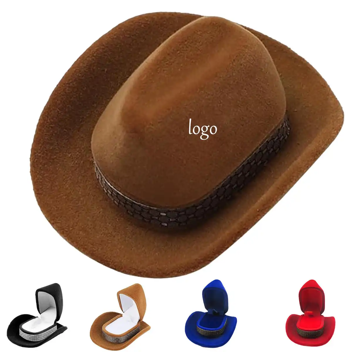 Western Charm Jewelry Storage Hat product detail view