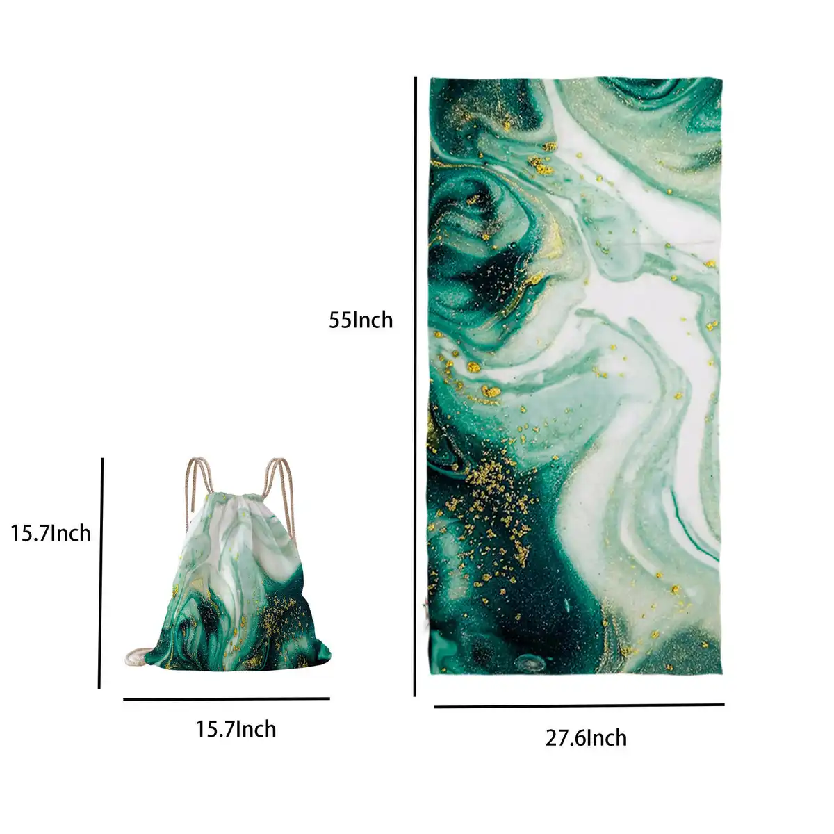 Ultra Soft Quick Dry Beach Towel alternate product angle