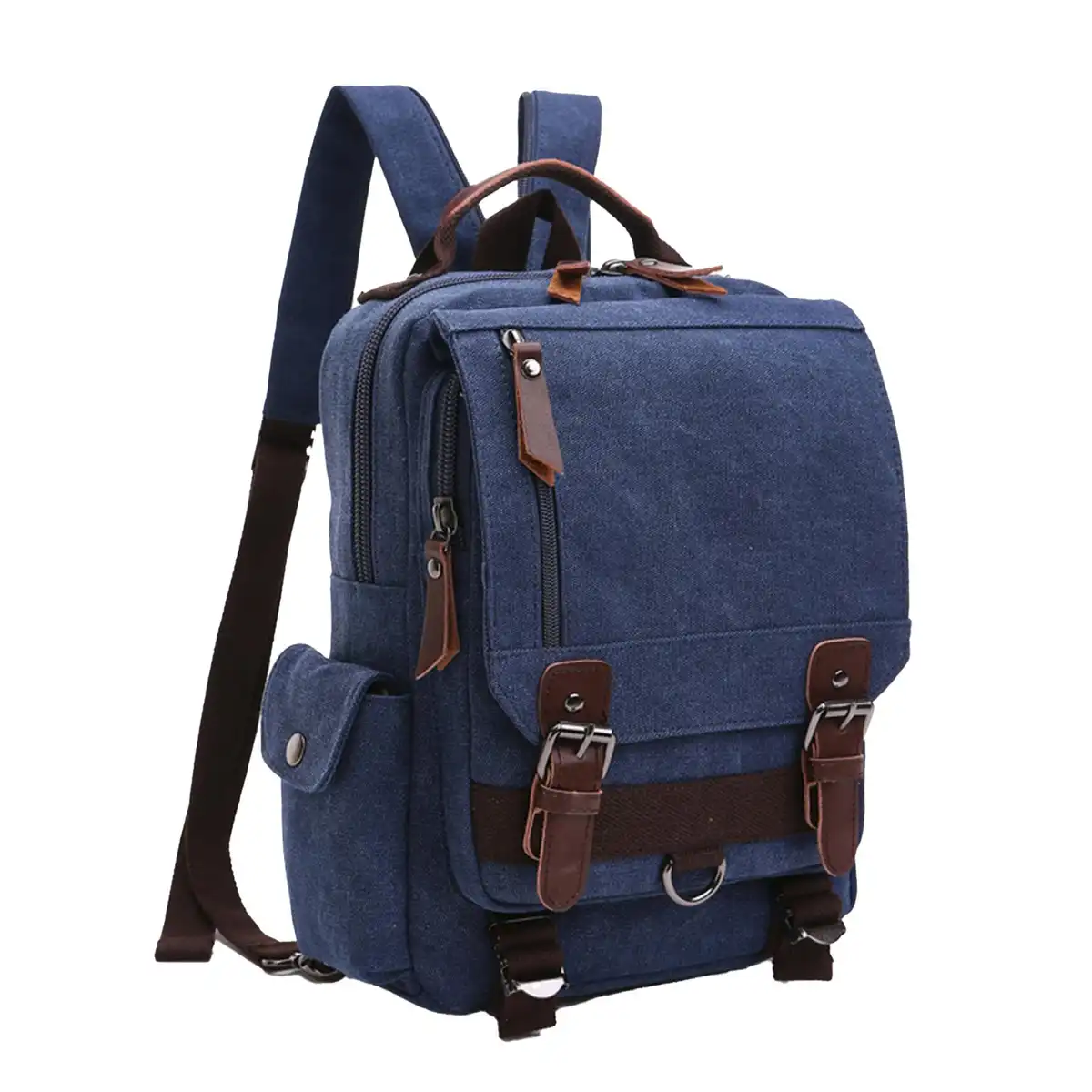 Vintage Canvas Convertible Backpack product in use