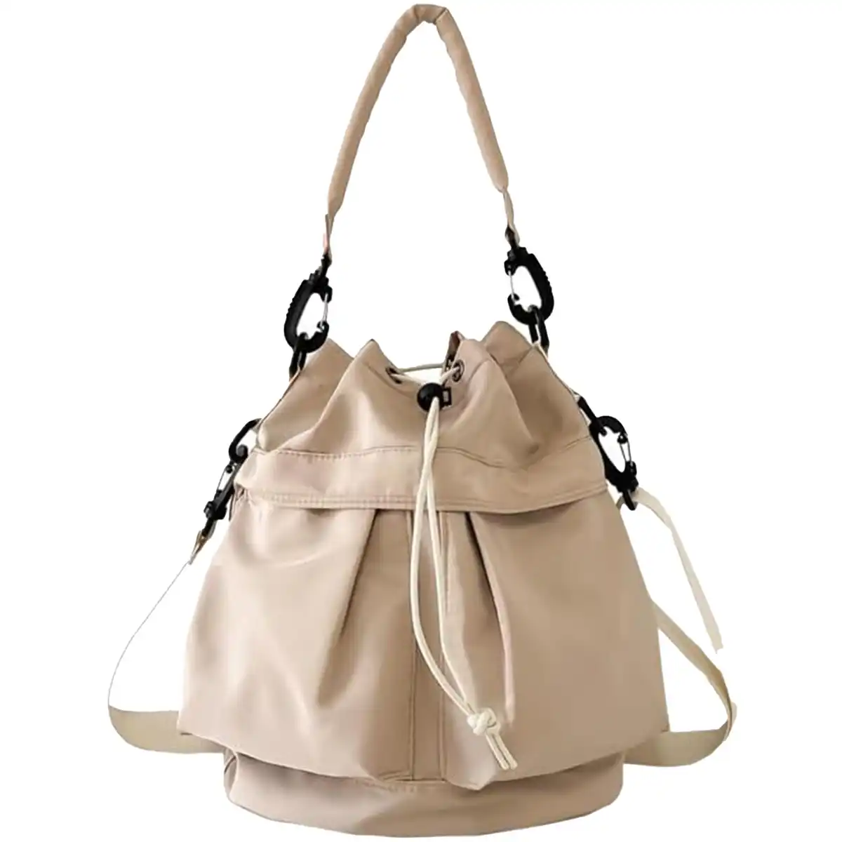 Waterproof Nylon Drawstring Backpack alternate product angle
