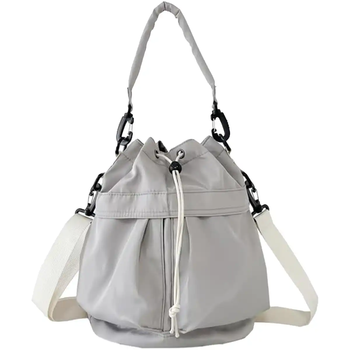 Waterproof Nylon Drawstring Backpack product with accessories
