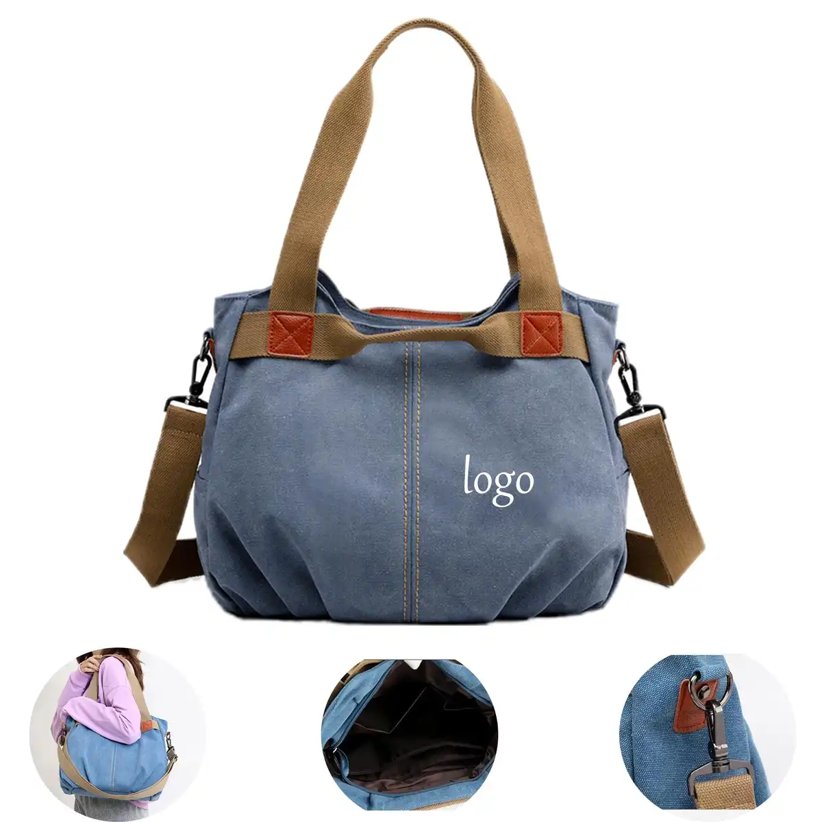 Durable Vintage Canvas Tote