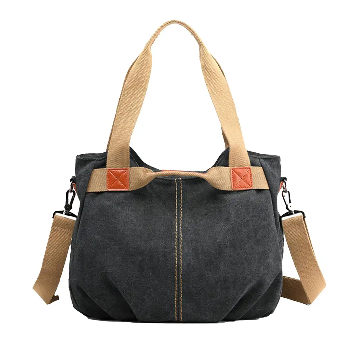 Durable Vintage Canvas Tote product close-up