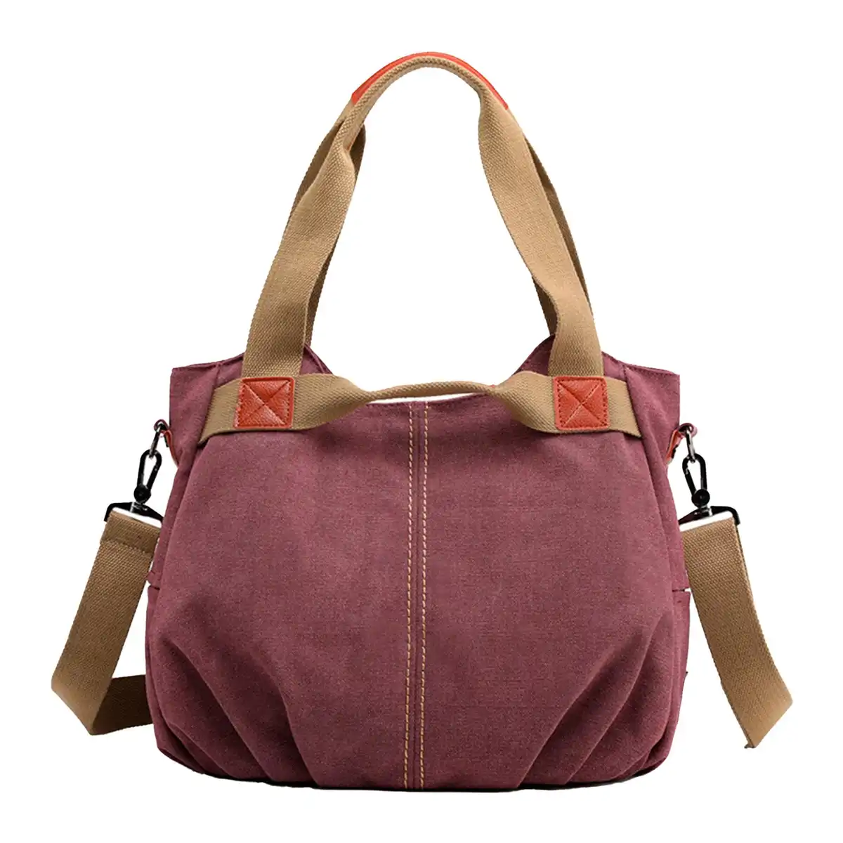 Durable Vintage Canvas Tote custom logo imprint view