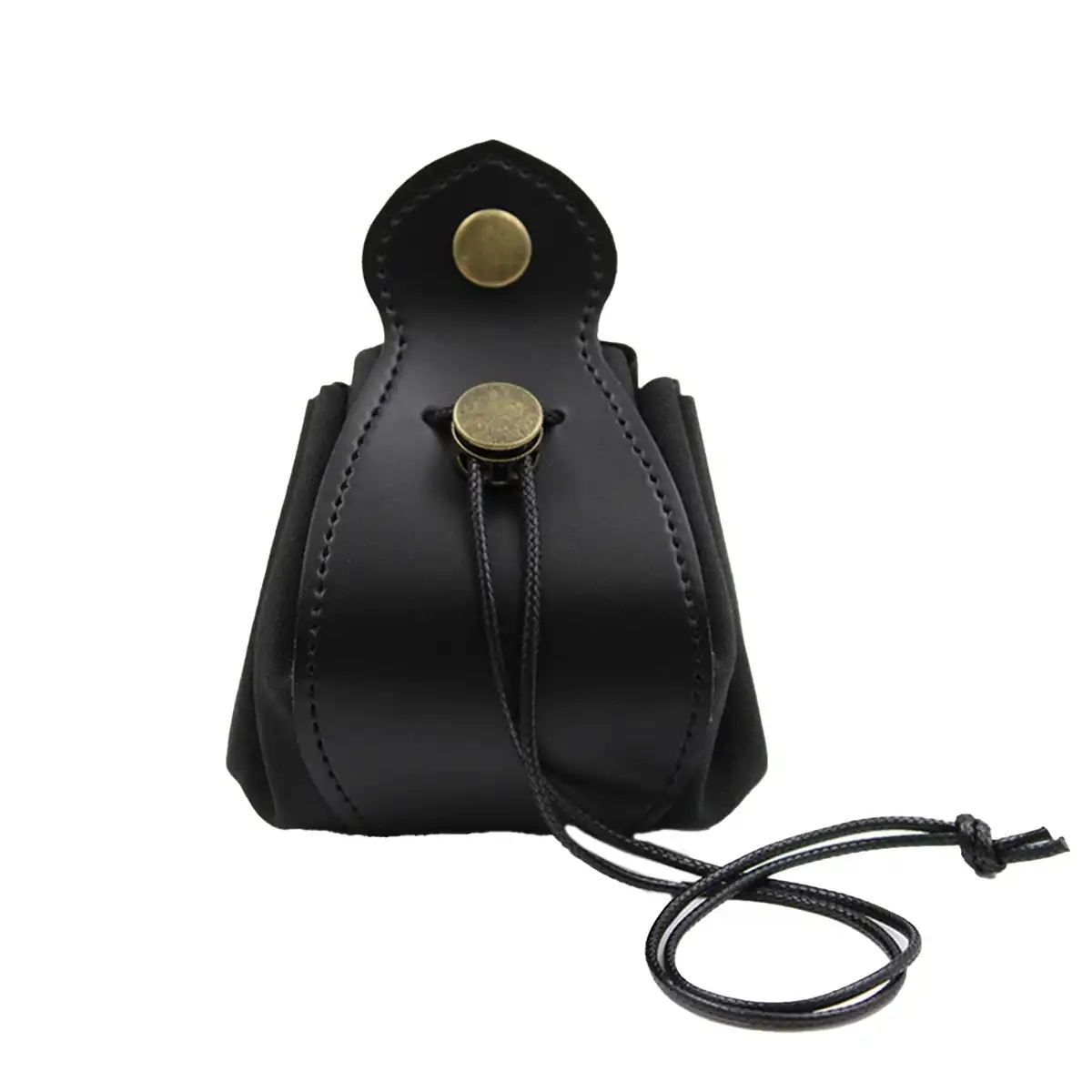 PU Leather Drawstring Pouch alternate product angle
