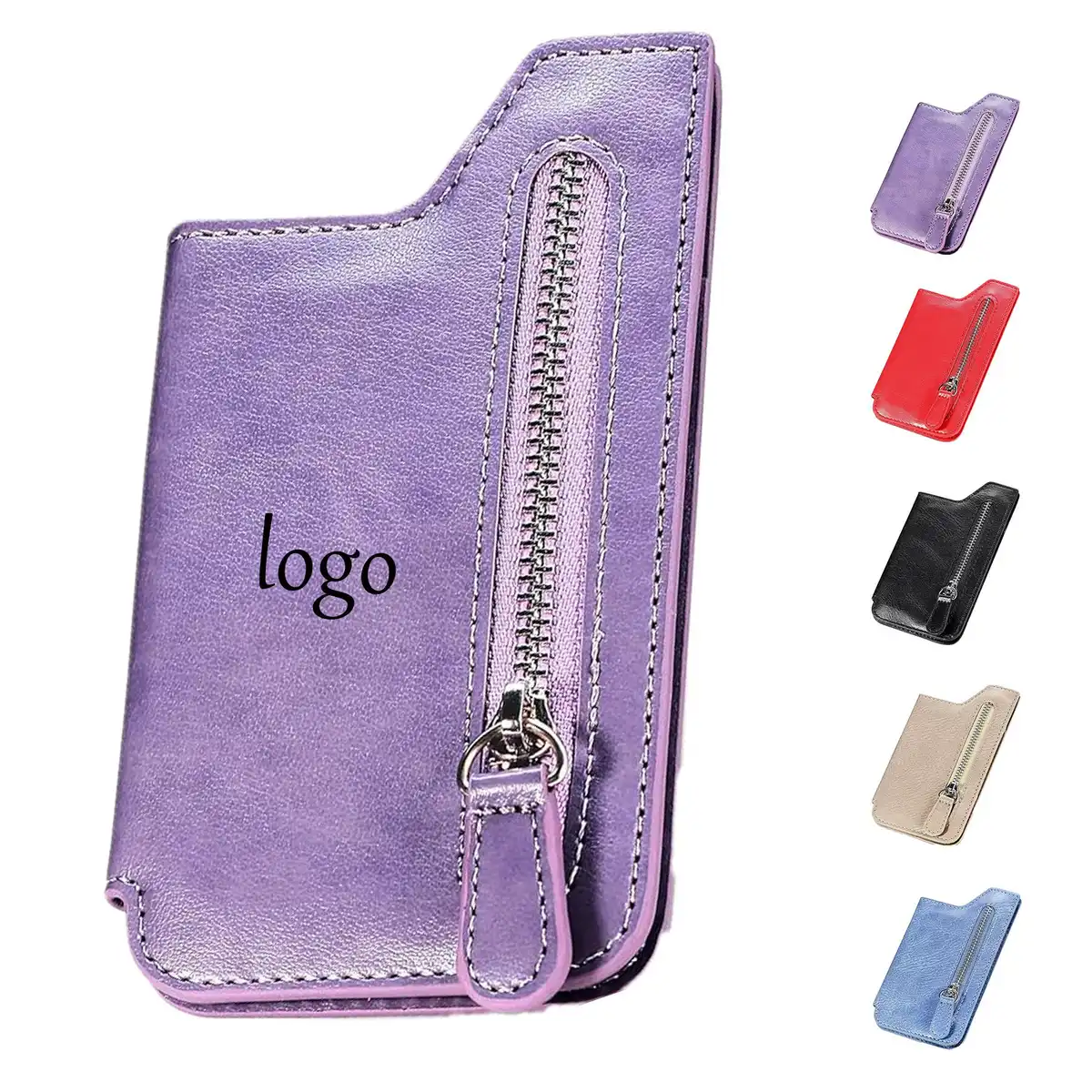 Slim Leather Phone Wallet Case product detail view