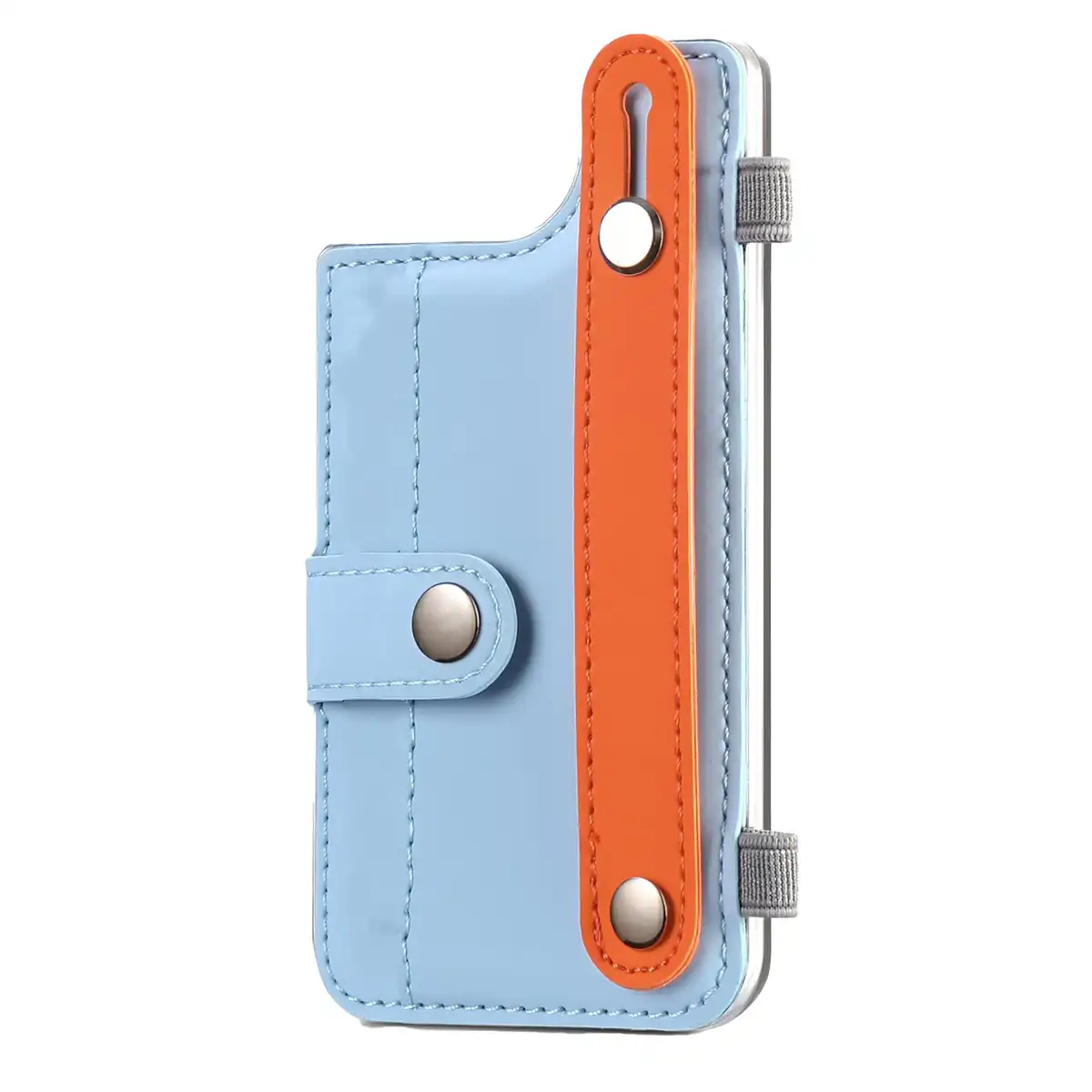 Leather Phone Stand Card Holder product with accessories