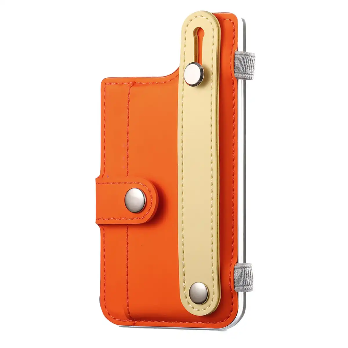 Leather Phone Stand Card Holder product in use