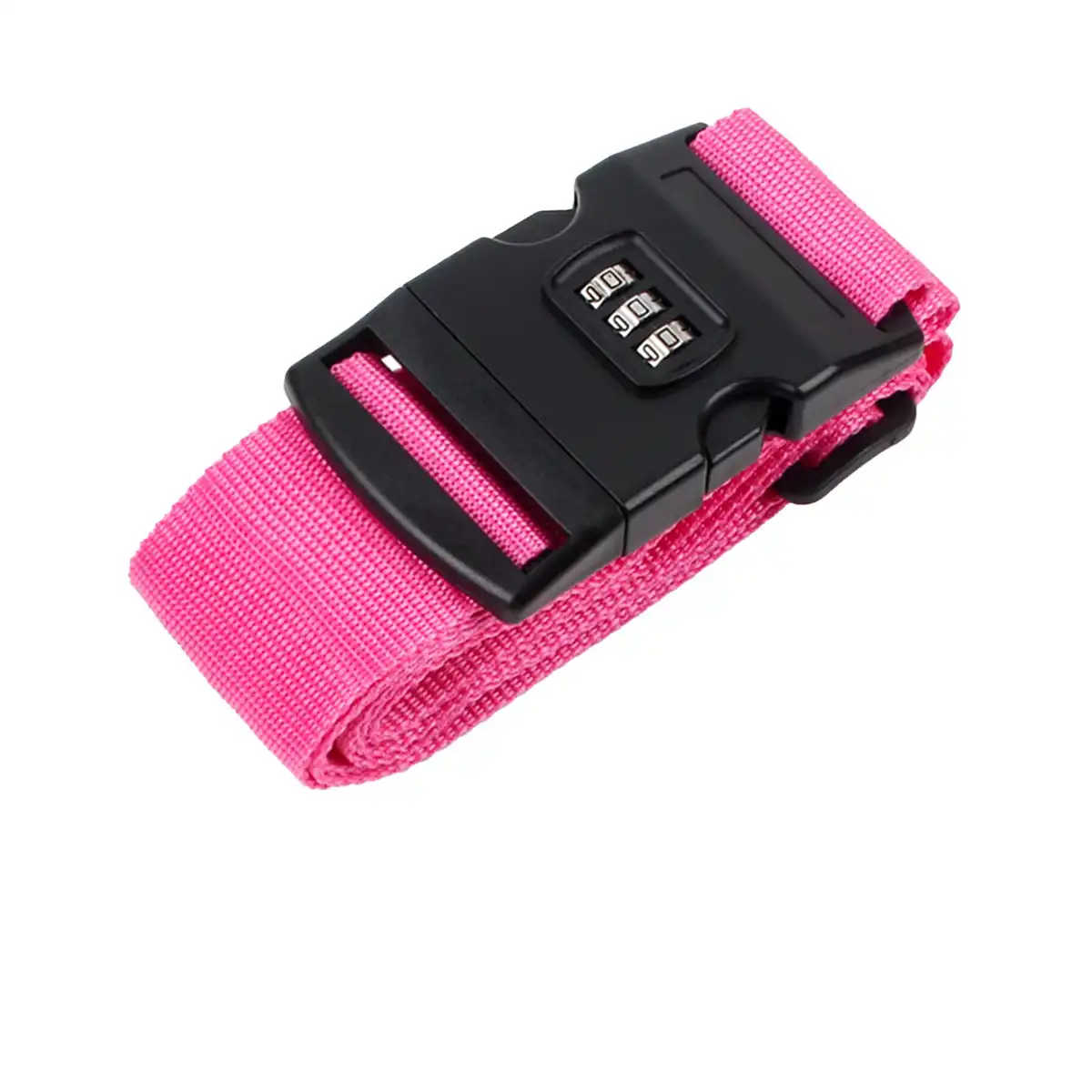 Secure Travel Luggage Lock Strap product with accessories