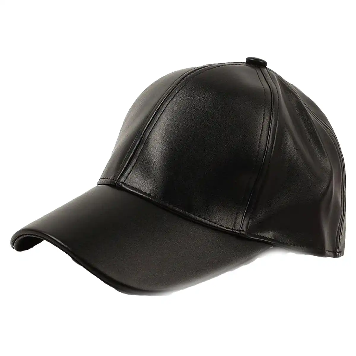 Premium PU Leather Baseball Cap alternate product angle