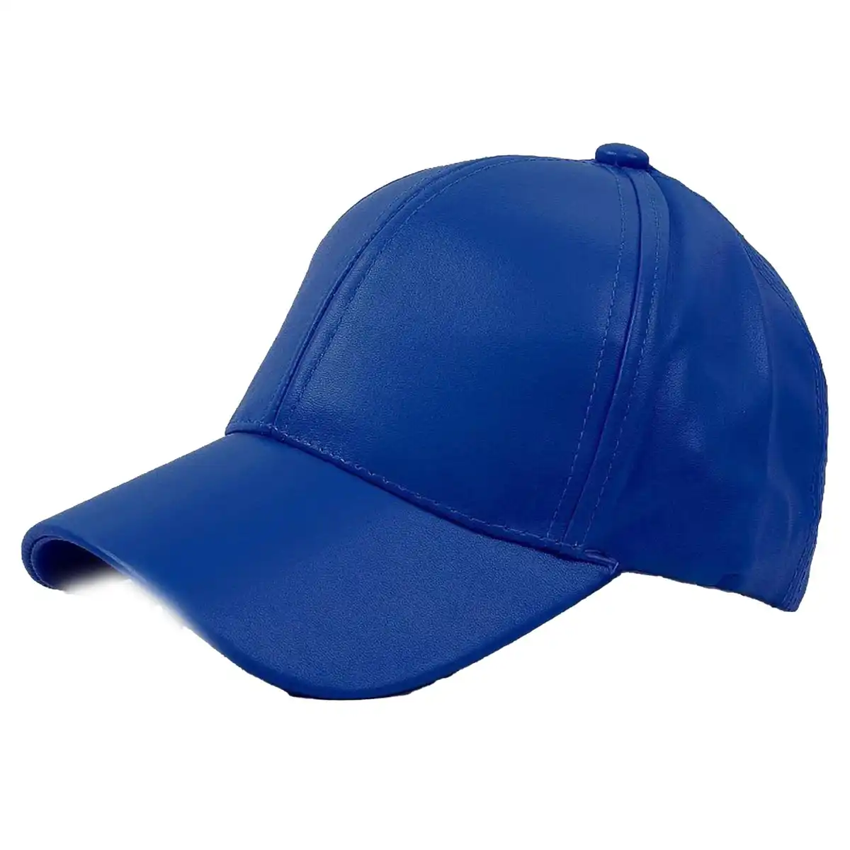 Premium PU Leather Baseball Cap product close-up