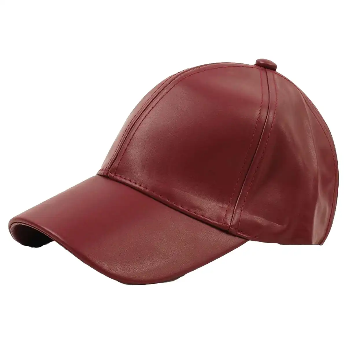 Premium PU Leather Baseball Cap product in use