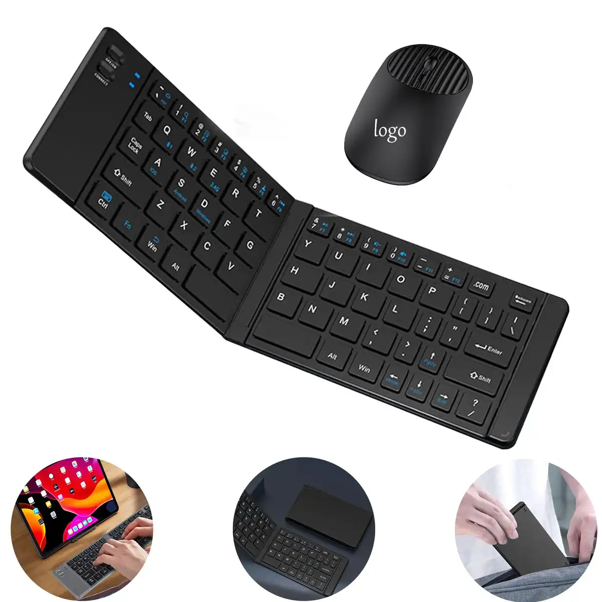 Portable Tri Device Wireless Keyboard