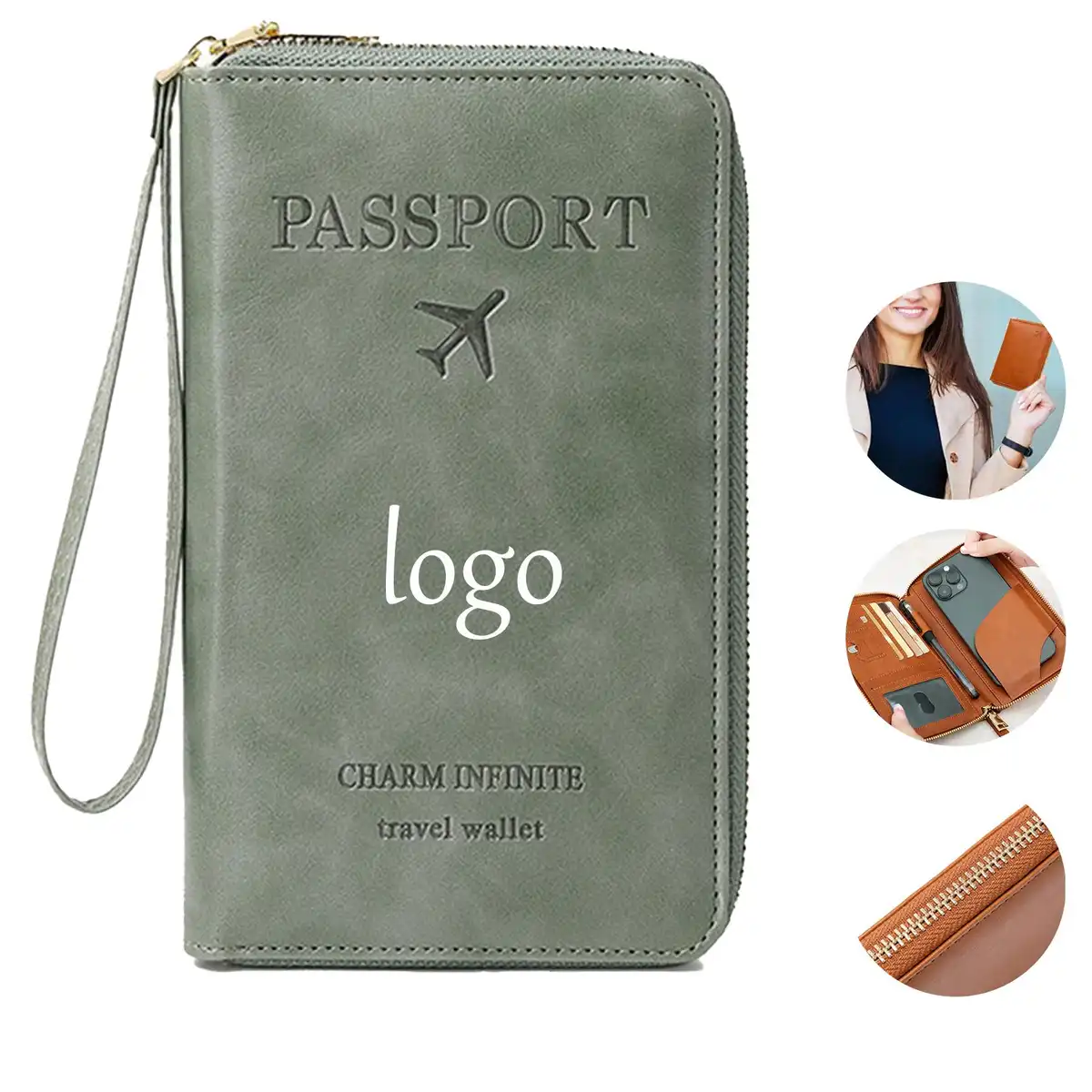 Travel Passport Organizer RFID Wallet
