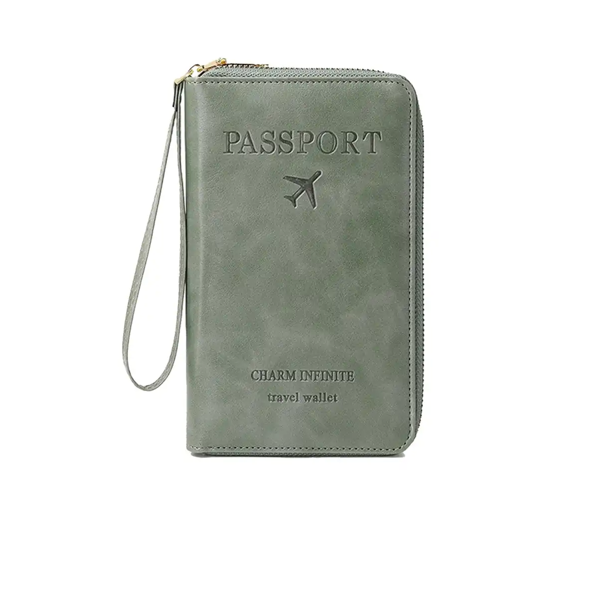 Travel Passport Organizer RFID Wallet product with accessories