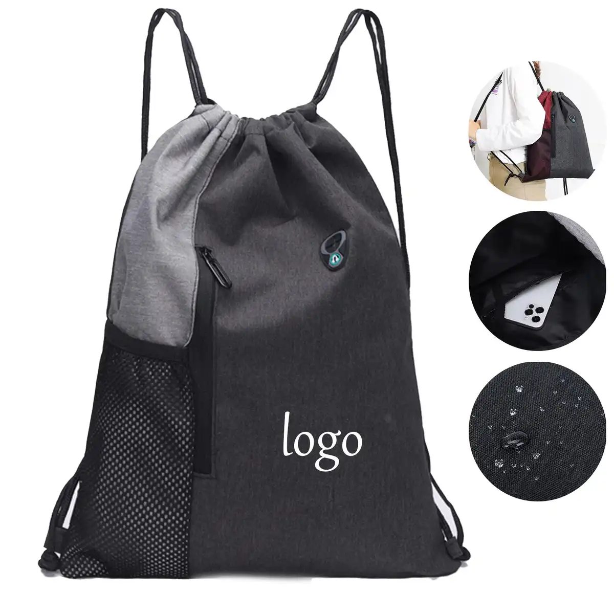 Durable Oxford Drawstring Backpack