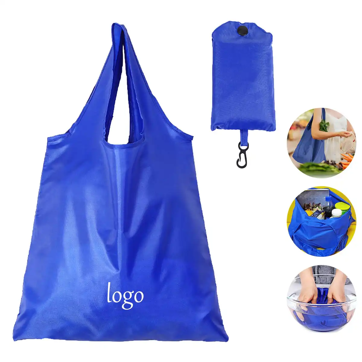 Foldable Nylon Shopping Tote