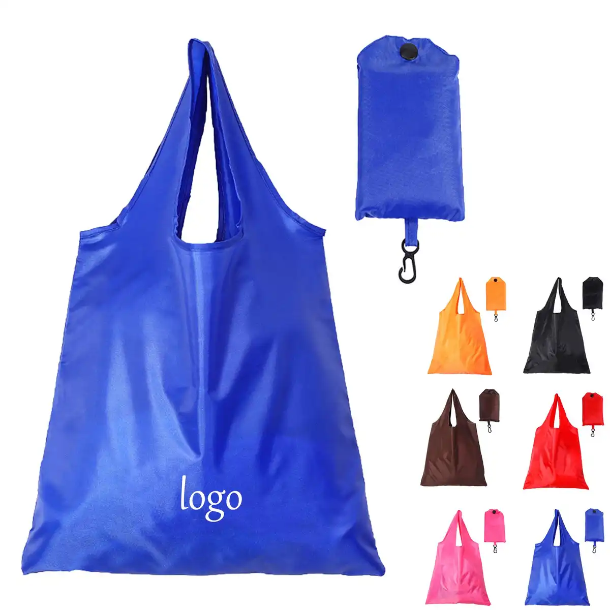 Foldable Nylon Shopping Tote product detail view