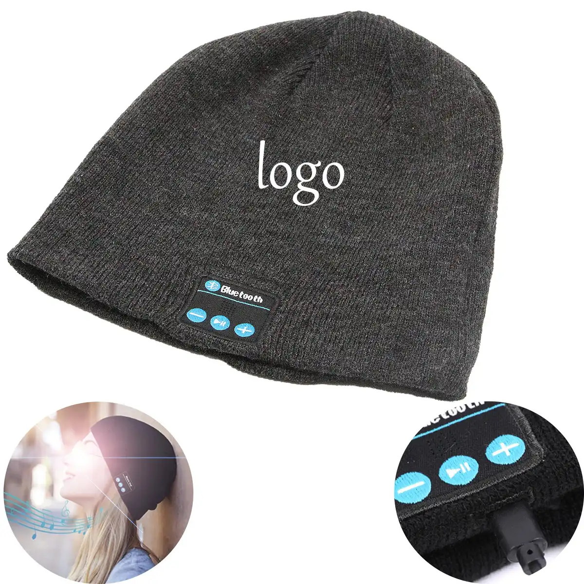 Bluetooth Knit Beanie Headphones