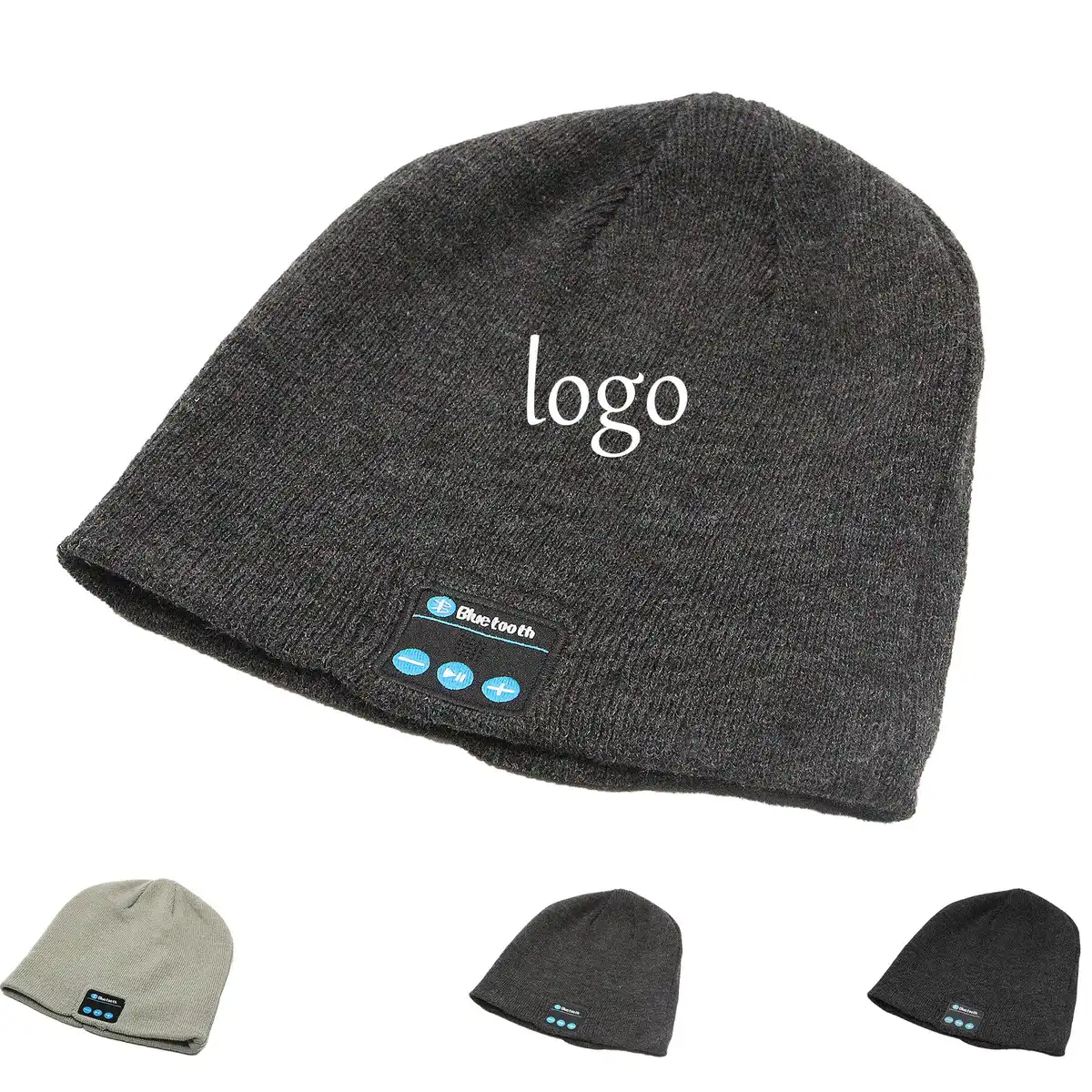 Bluetooth Knit Beanie Headphones product detail view